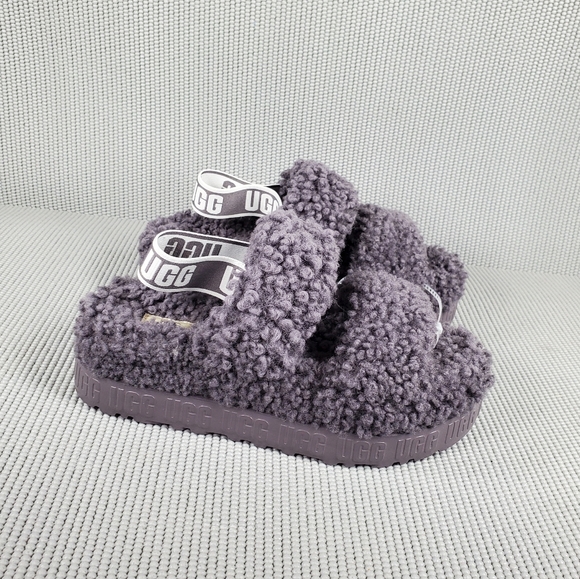 UGG Oh yeah Fulffita gray slippers - Picture 4 of 13